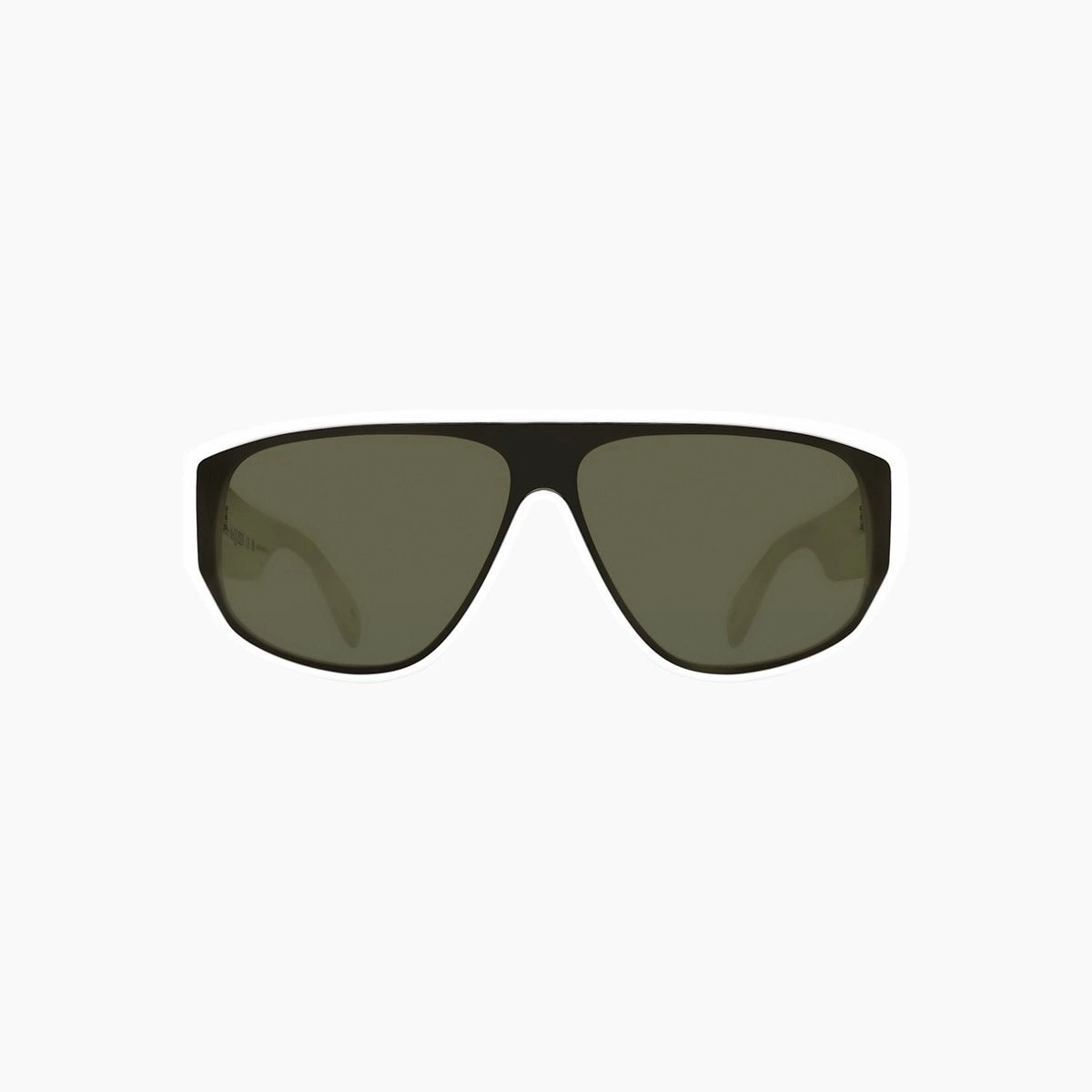 Clearance Blowout Todays Hot Pick Men'S White Green Sunglasses