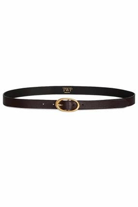 Narrow Leather Belt In Dakota Limited Time Discount