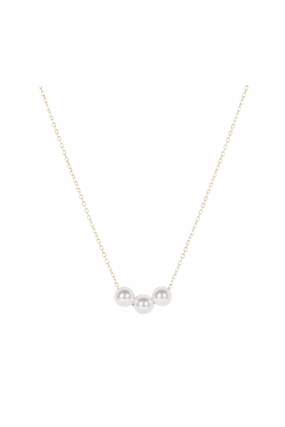 16" Necklace Gold - Joy Pearl 3Mm Deal of the Day