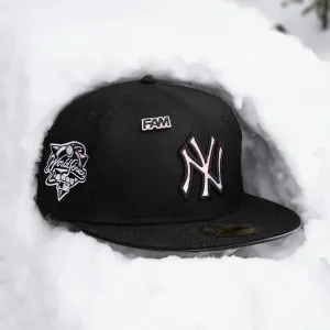 Online Exclusive Steal Flash Deal Today New Era 59Fifty Mlb New York Yankees World Series 2000 Black / Pink Uv Fitted Cap