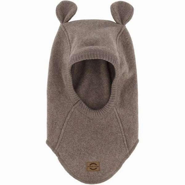 Mikk-Line Cotton Fleece Balaclava With Ears Melange Denver Hot Sale Frenzy