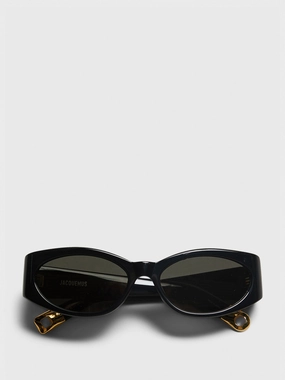 Ovalo Sunglasses In Black, Yellow Gold And Grey Grab It Before Gone Flash Pick Today