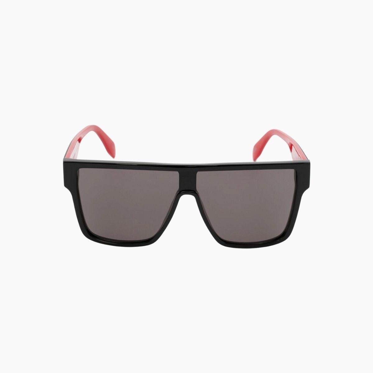 Hot Pick Online Men'S Selvedge Oversized Mask Sunglasses In Black Red