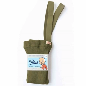 Todays Mega Savings Silly Silas Footed Tights Olive