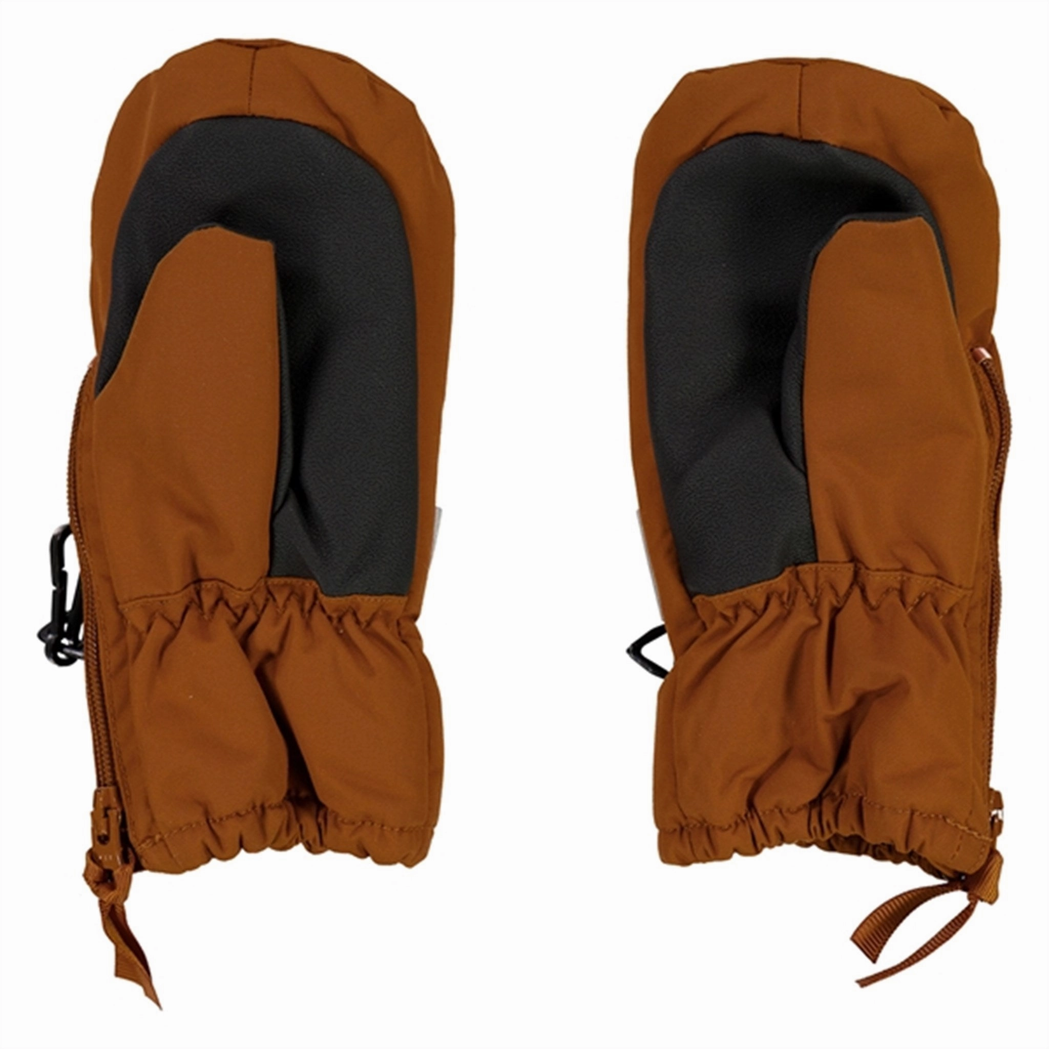New Arrival Discount Wheat Mittens Technical Zipper Cinnamon