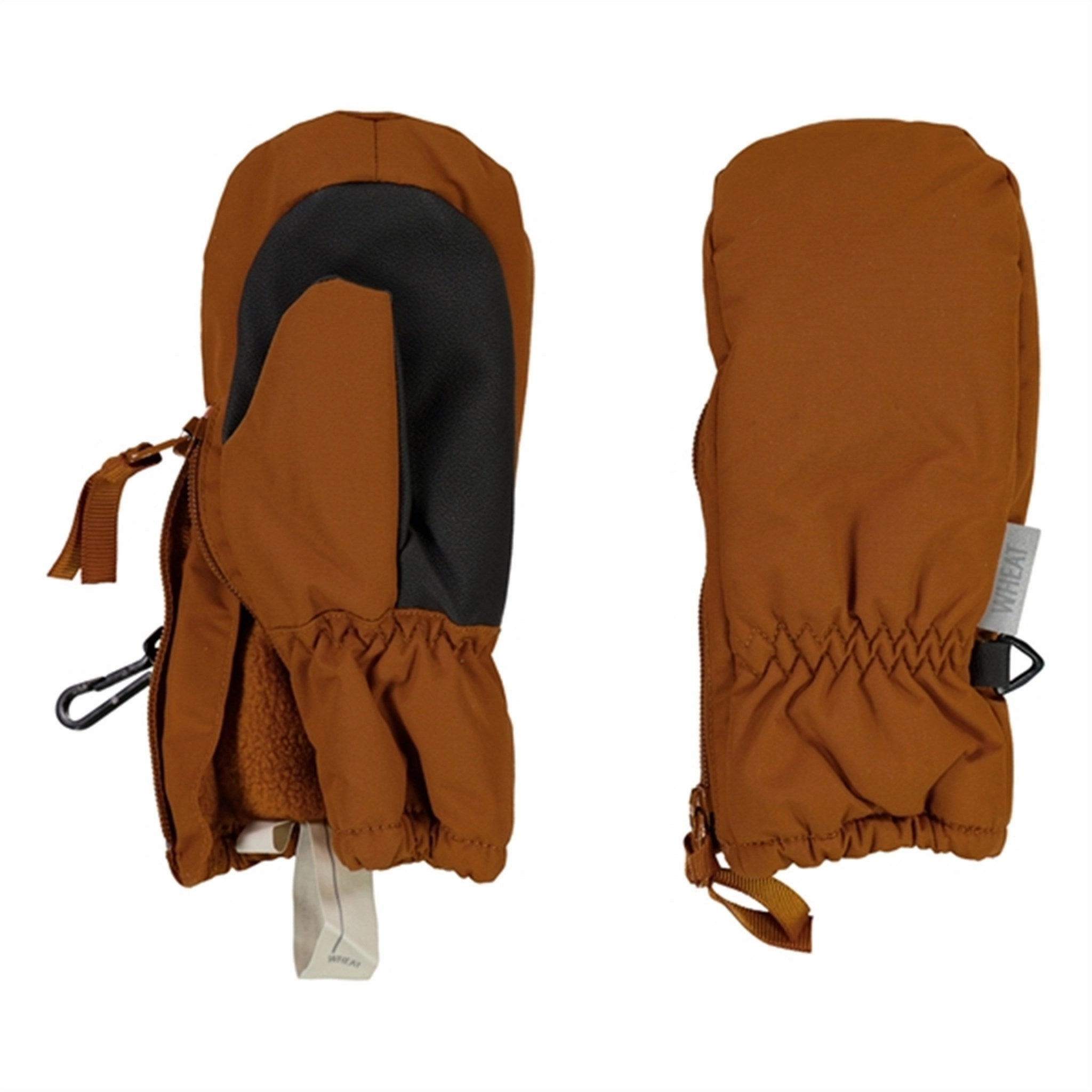Last Chance Steal Must-Have Deals Wheat Mittens Technical Zipper Cinnamon