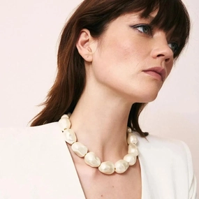 Vanessa Baroni Big Organic Pearl Necklace Flash Deal Alert Mega Sale Now