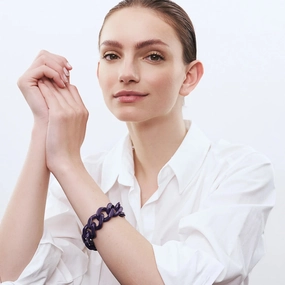 Flash Sale Alert Now Vanessa Baroni Flat Chain Bracelet In Purple