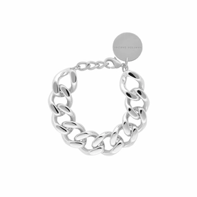 Vanessa Baroni Mini Flat Chain Bracelet In Silver Limited Edition Offer Trending Today Steal