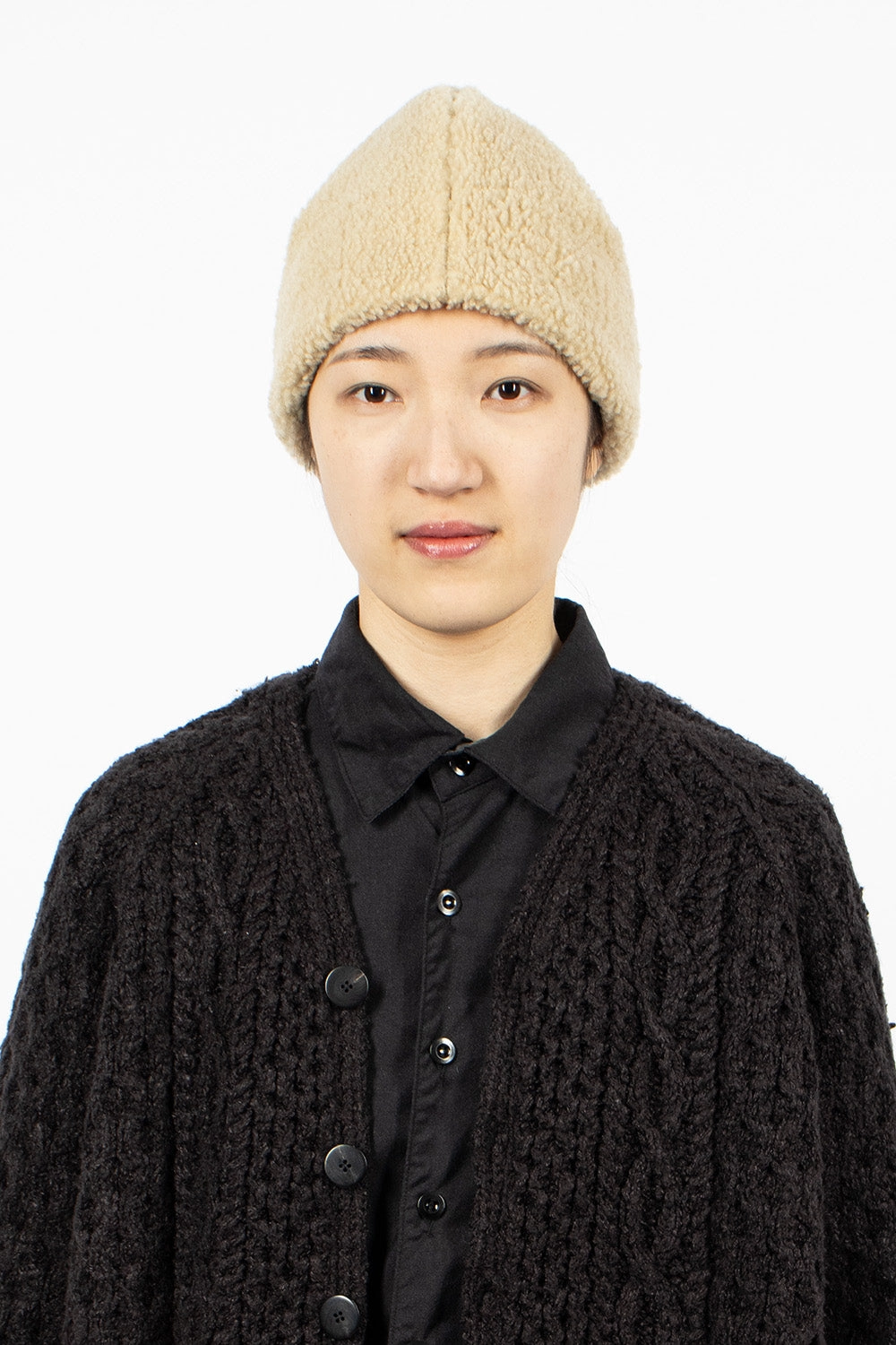 Daily Deal Frenzy Veggie Shearling Hat Beige