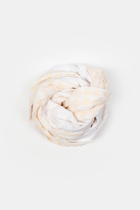 Washed Patchwork Shawl White/Peach Today Only Offer