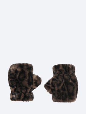 Today Only Discount Best Deal Alert Ariel Dark Leopard Fingerless Gloves