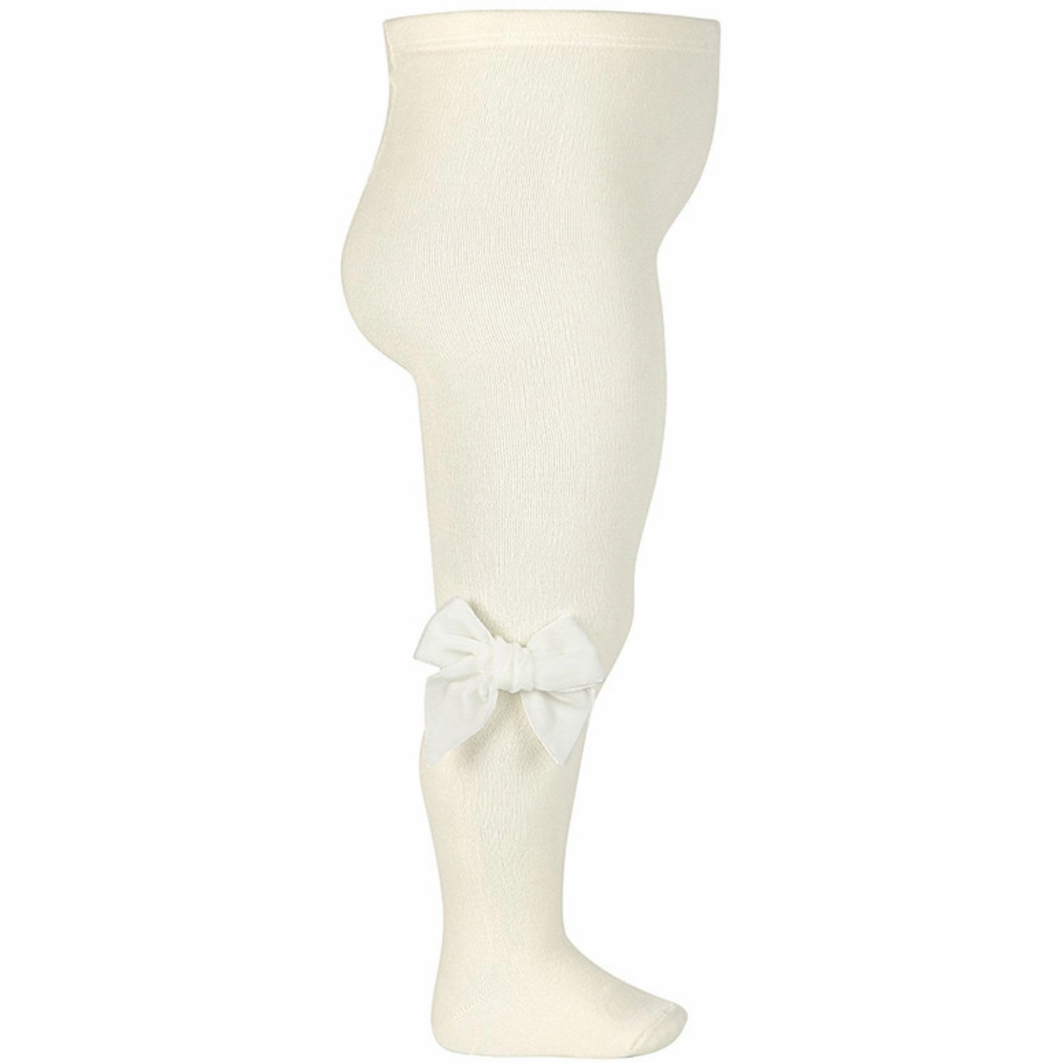 Trending Hot Picks Cndor Off-White Cotton Tights W. Bow