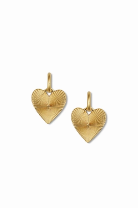 Hart - Small Ribbed Heart Of Gold Huggies Special Price Today