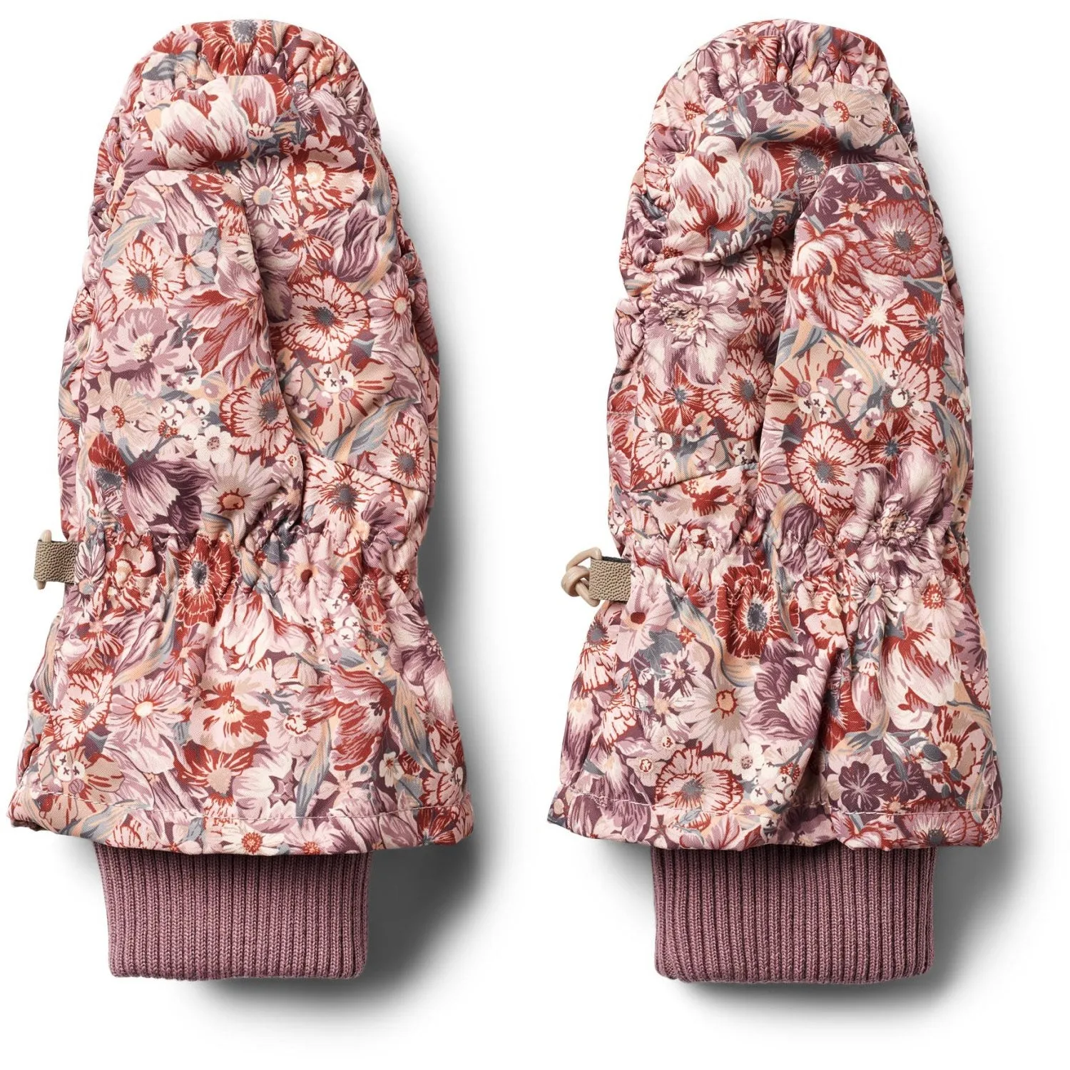 Wheat Flowers In Plenty Puffer Mittens Jazz Hot Savings Alert