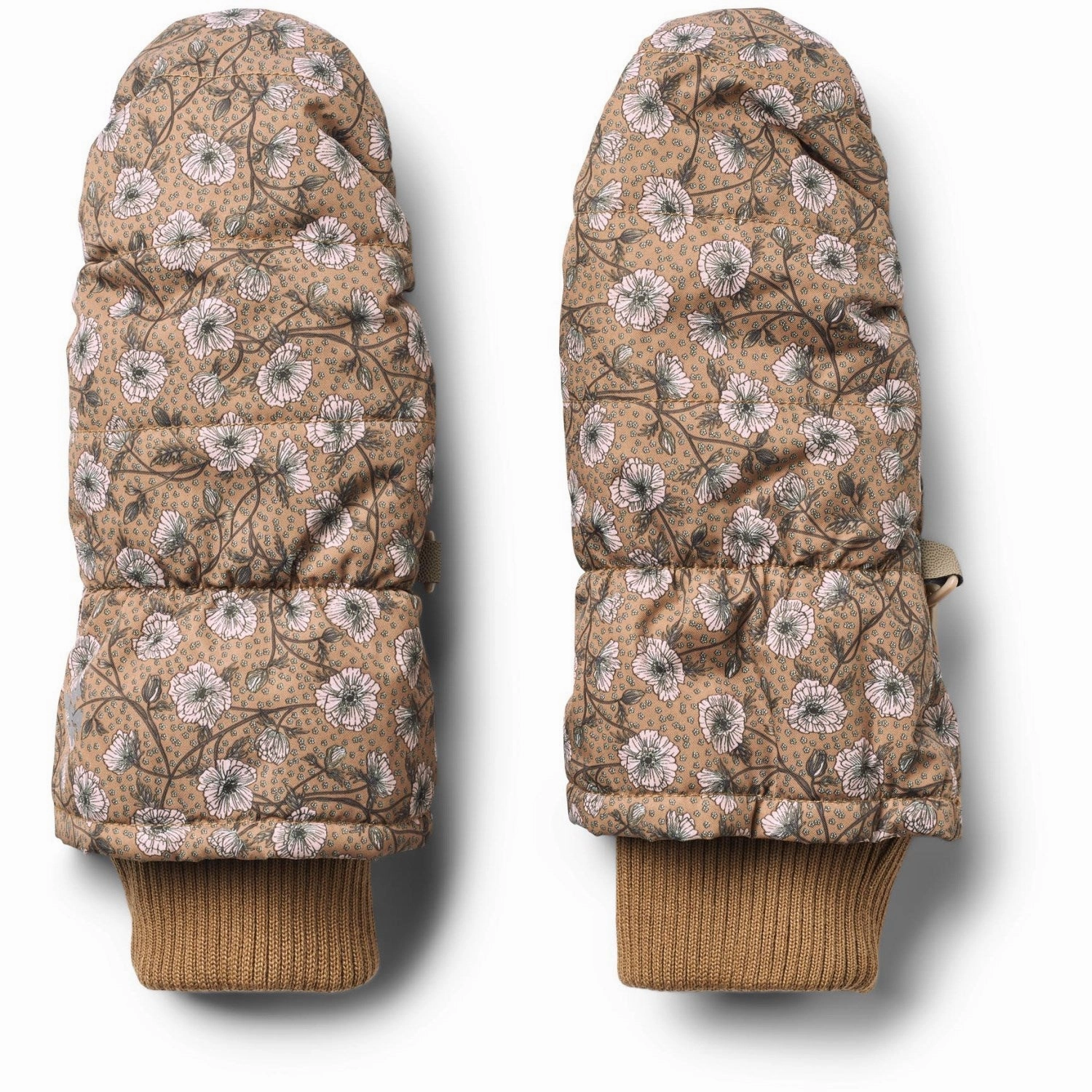 Online Exclusive Steal Shop Today & Save Wheat Caramel Anemones Puffer Mittens Jazz