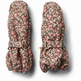 Weekend Sale Special Special Offer Inside Wheat Raven Wild Flowers Mittens Tech