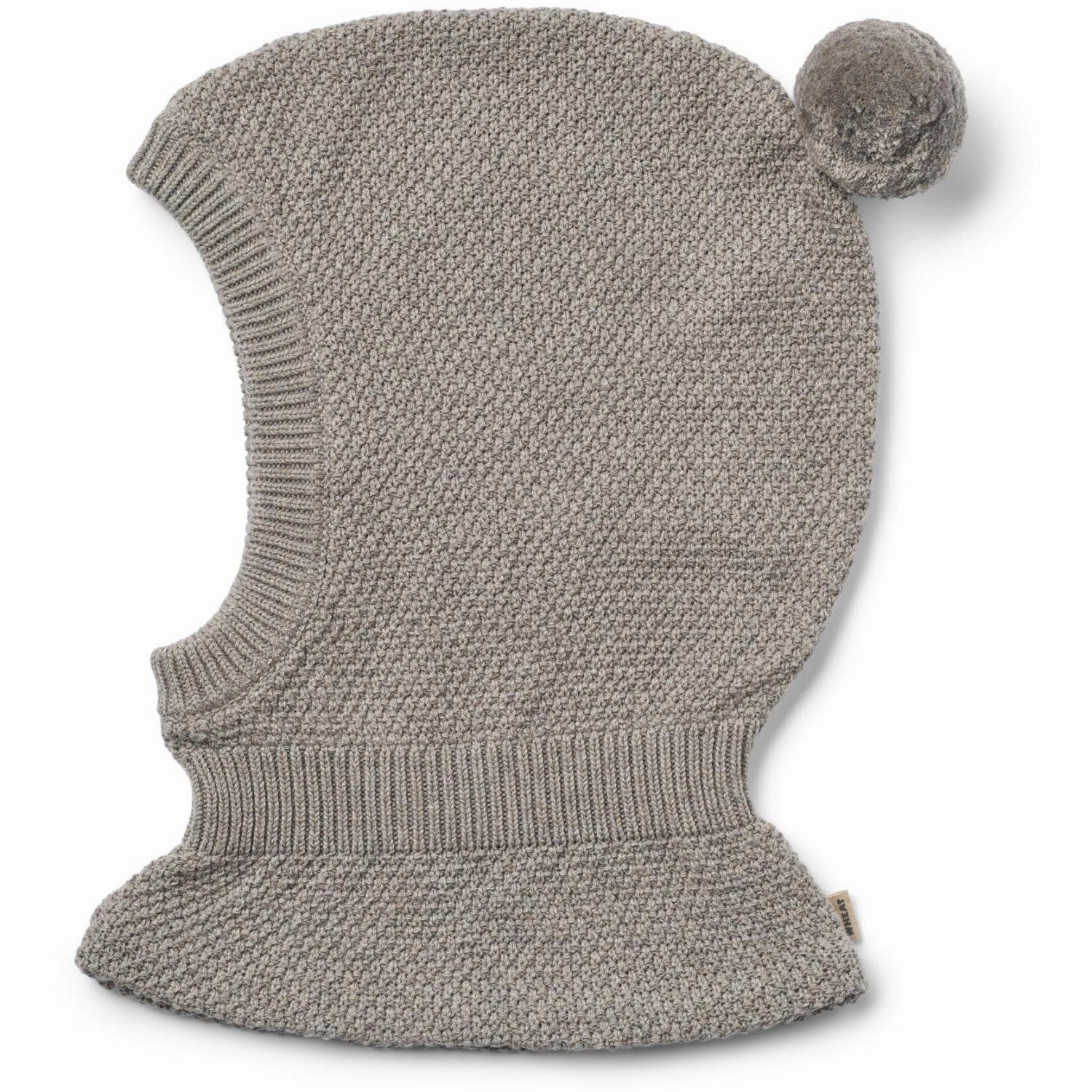 Todays Trending Deals Wheat Warm Grey Melange Knitted Balaclava Pomi