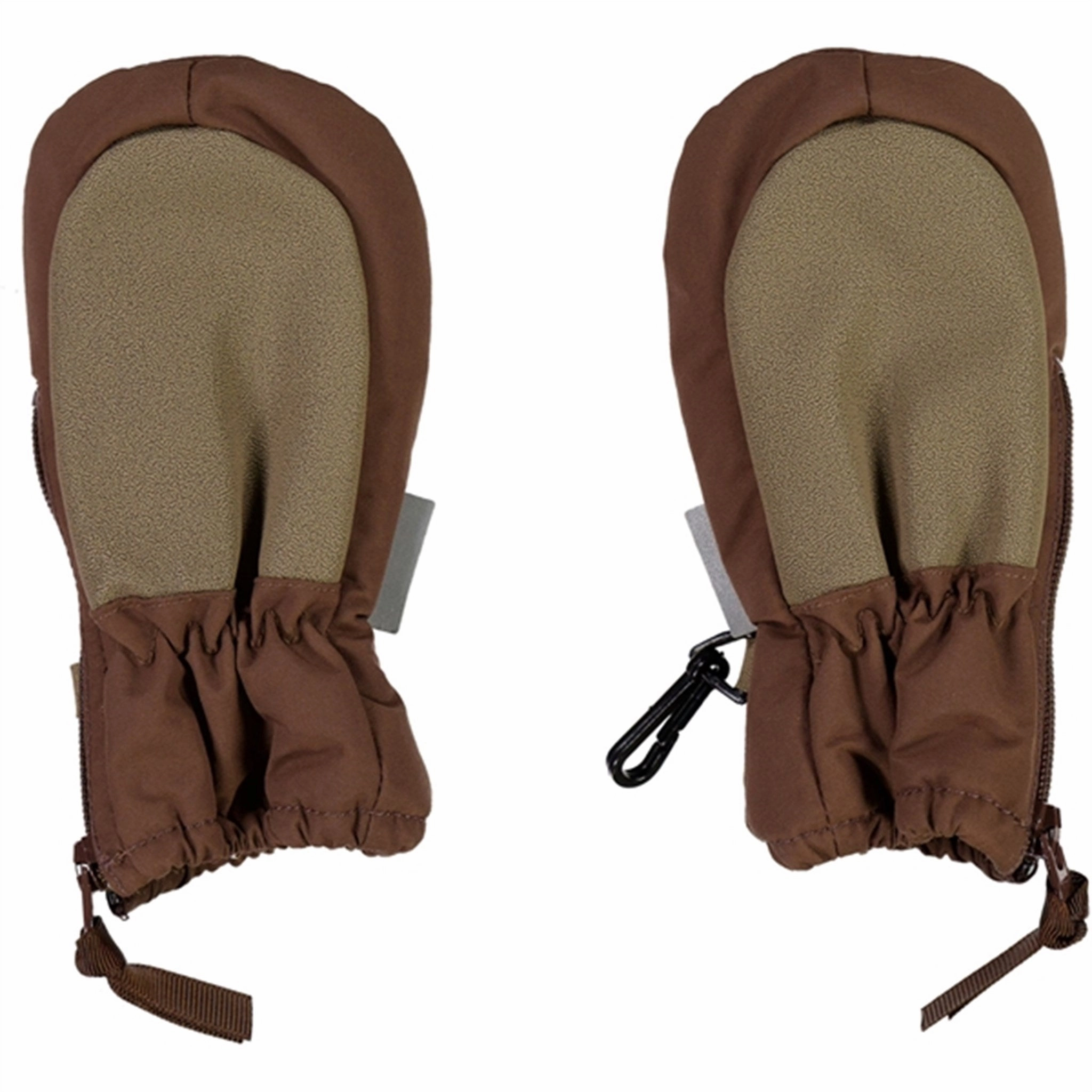 Shop & Grab Offer Wheat Zipper Mittens Tech Soil