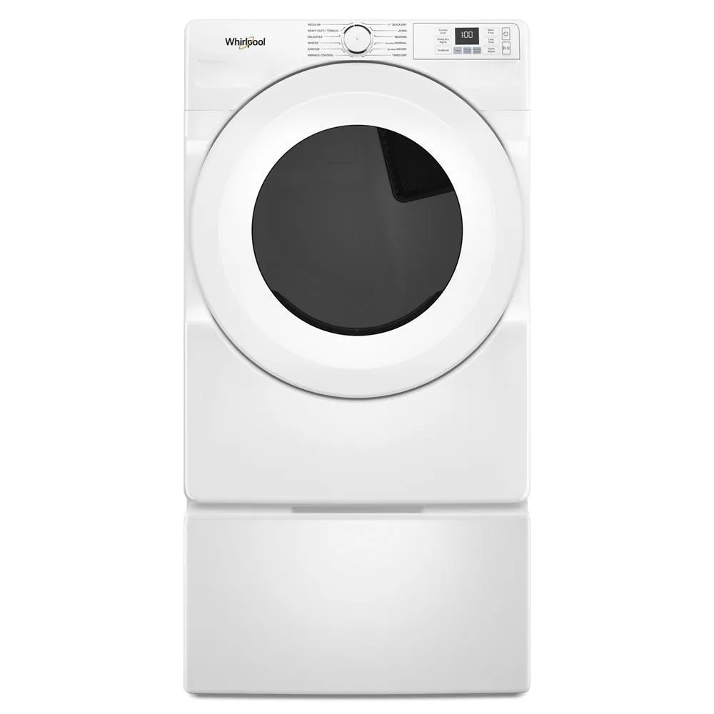 Whirlpool WGD4720RW 7.4 Cu. Ft. Smart Front Load Energy Star Gas Dryer With Quick Dry Cycle