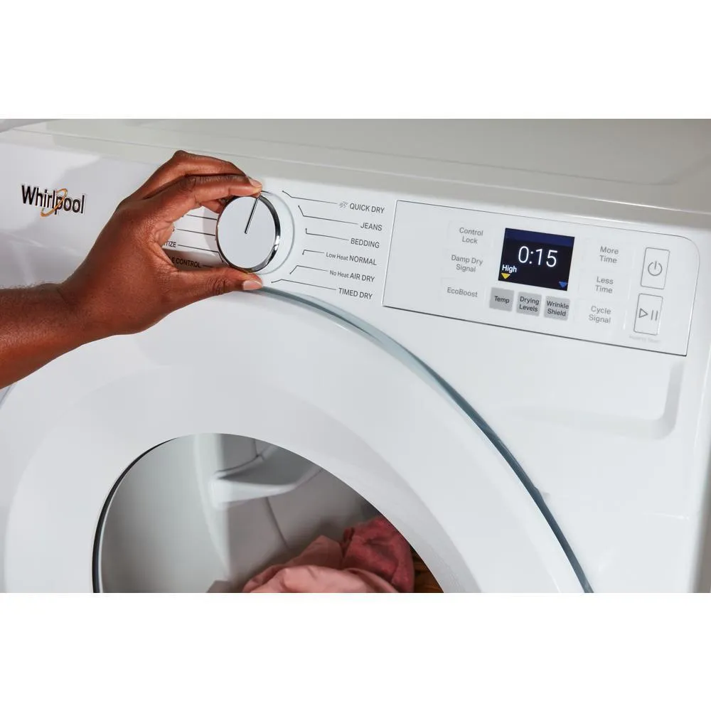 Whirlpool WGD4720RW 7.4 Cu. Ft. Smart Front Load Energy Star Gas Dryer With Quick Dry Cycle