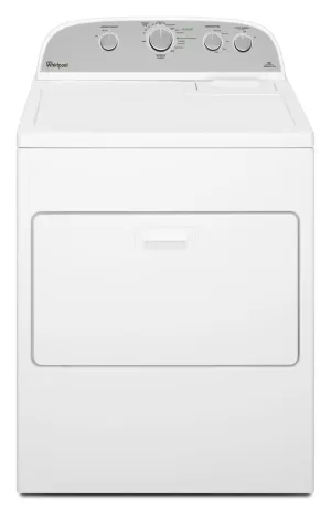 Whirlpool WGD5000DW 7.0 Cu.Ft Top Load Gas Dryer With Wrinkle Shield Plus