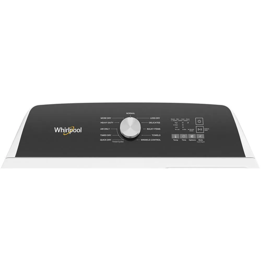 Whirlpool WGD500RLW 7.0 Cu. Ft. Long Vent Gas Moisture Sensing Dryer