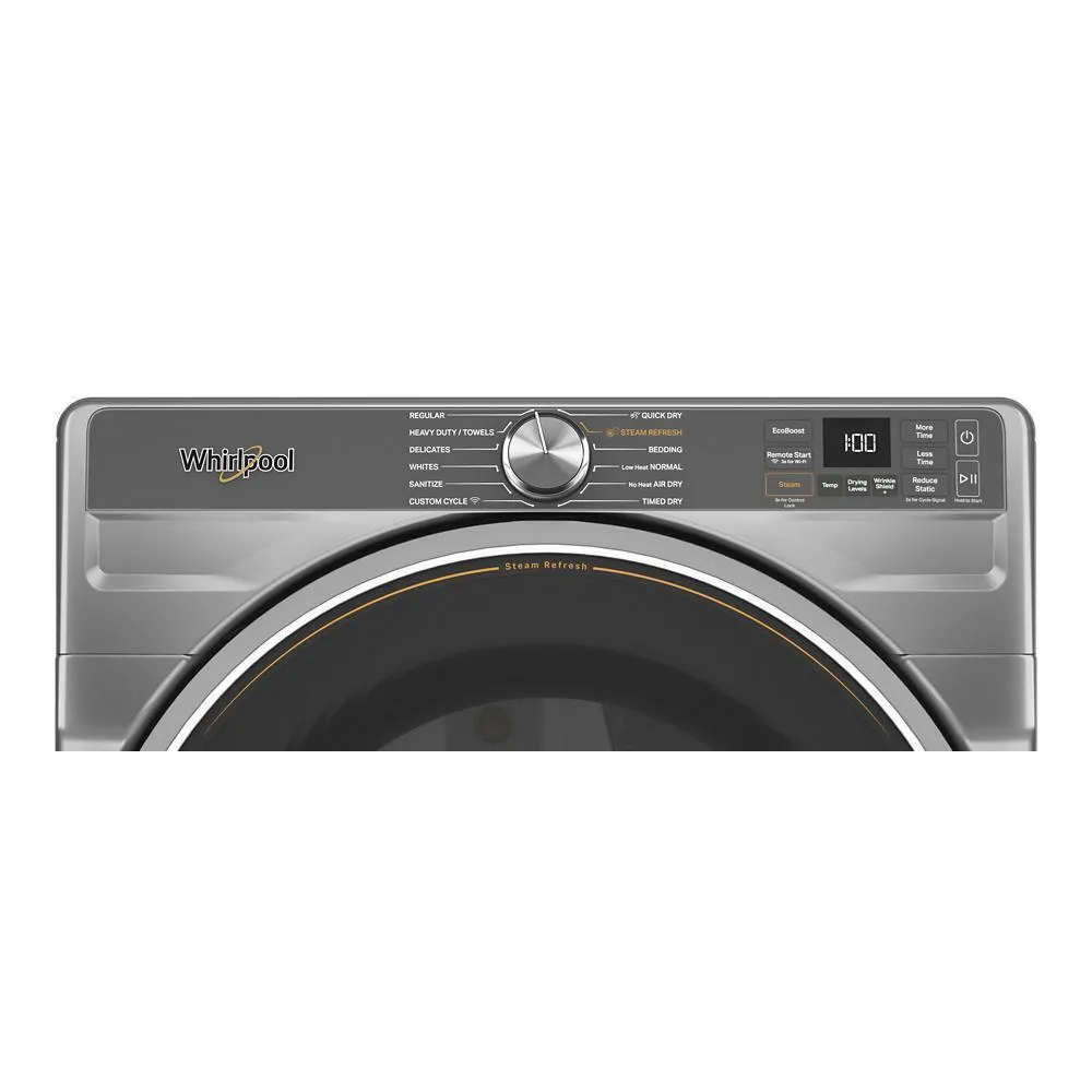 Whirlpool WGD6720RR 7.4 Cu. Ft. Smart Front Load Energy Star Gas Dryer With Steam Capabilities