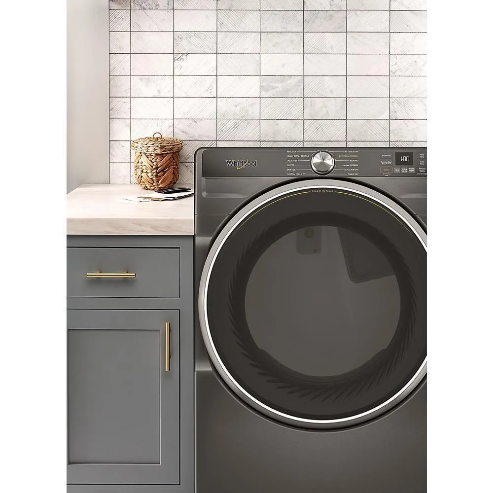 Whirlpool WGD6720RU 7.4 Cu. Ft. Smart Front Load Energy Star Gas Dryer With Steam Capabilities