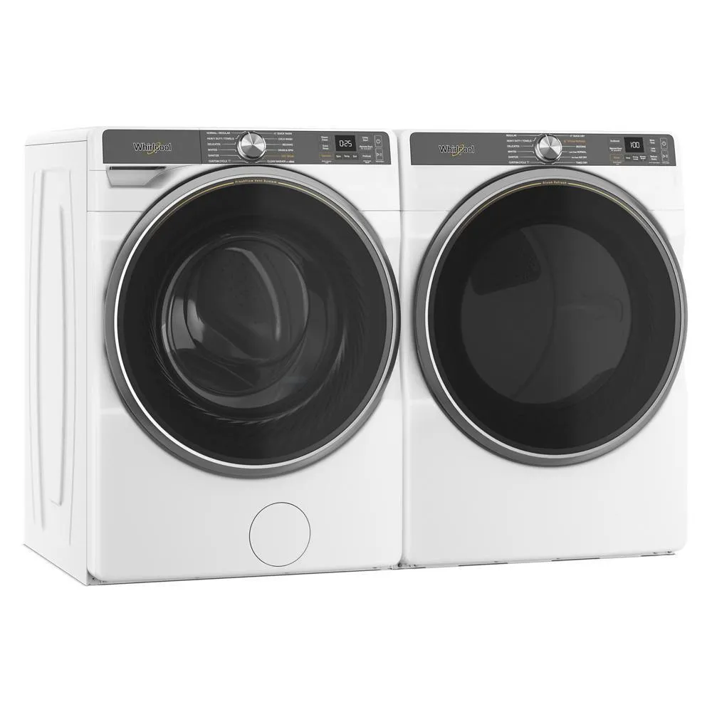 Whirlpool WGD6720RW 7.4 Cu. Ft. Smart Front Load Energy Star Gas Dryer With Steam Capabilities