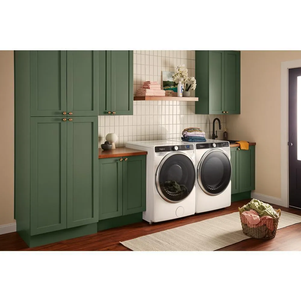 Whirlpool WGD6720RW 7.4 Cu. Ft. Smart Front Load Energy Star Gas Dryer With Steam Capabilities