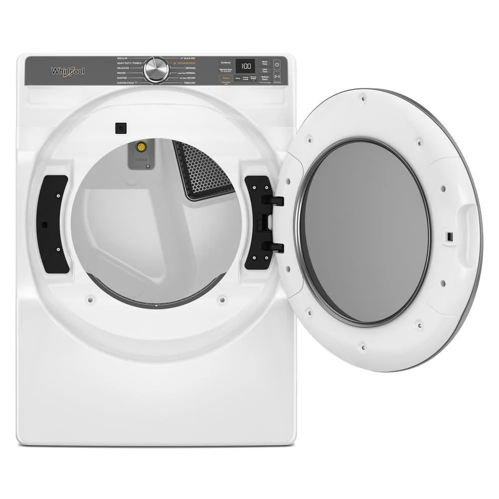 Whirlpool WGD6720RW 7.4 Cu. Ft. Smart Front Load Energy Star Gas Dryer With Steam Capabilities