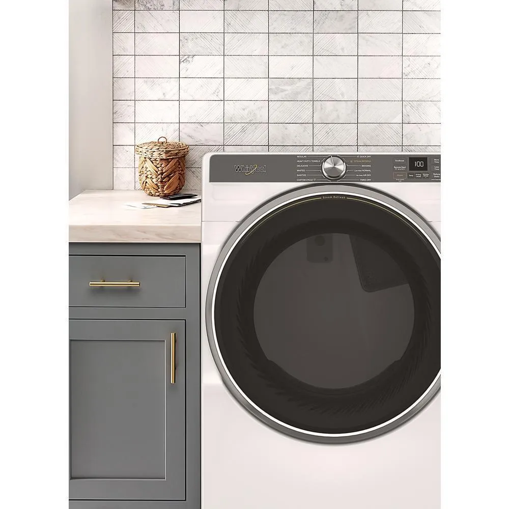Whirlpool WGD6720RW 7.4 Cu. Ft. Smart Front Load Energy Star Gas Dryer With Steam Capabilities