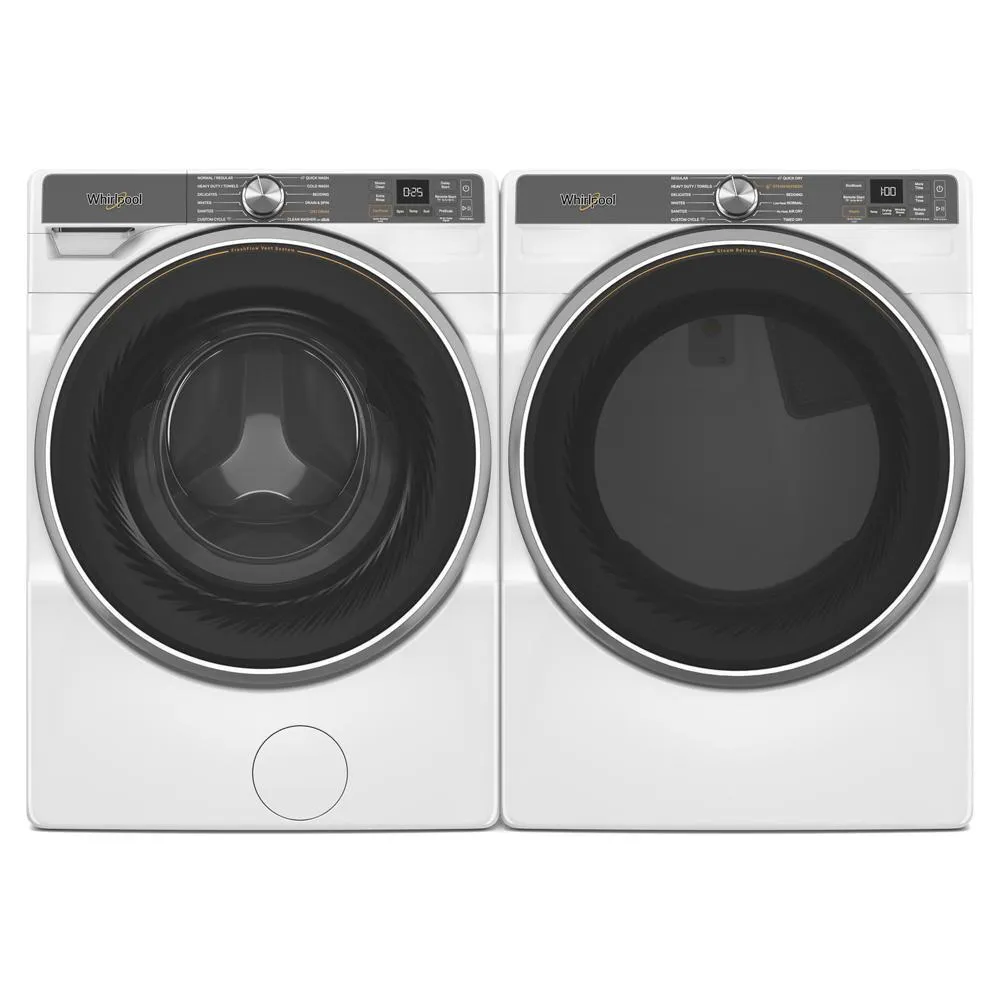 Whirlpool WGD6720RW 7.4 Cu. Ft. Smart Front Load Energy Star Gas Dryer With Steam Capabilities