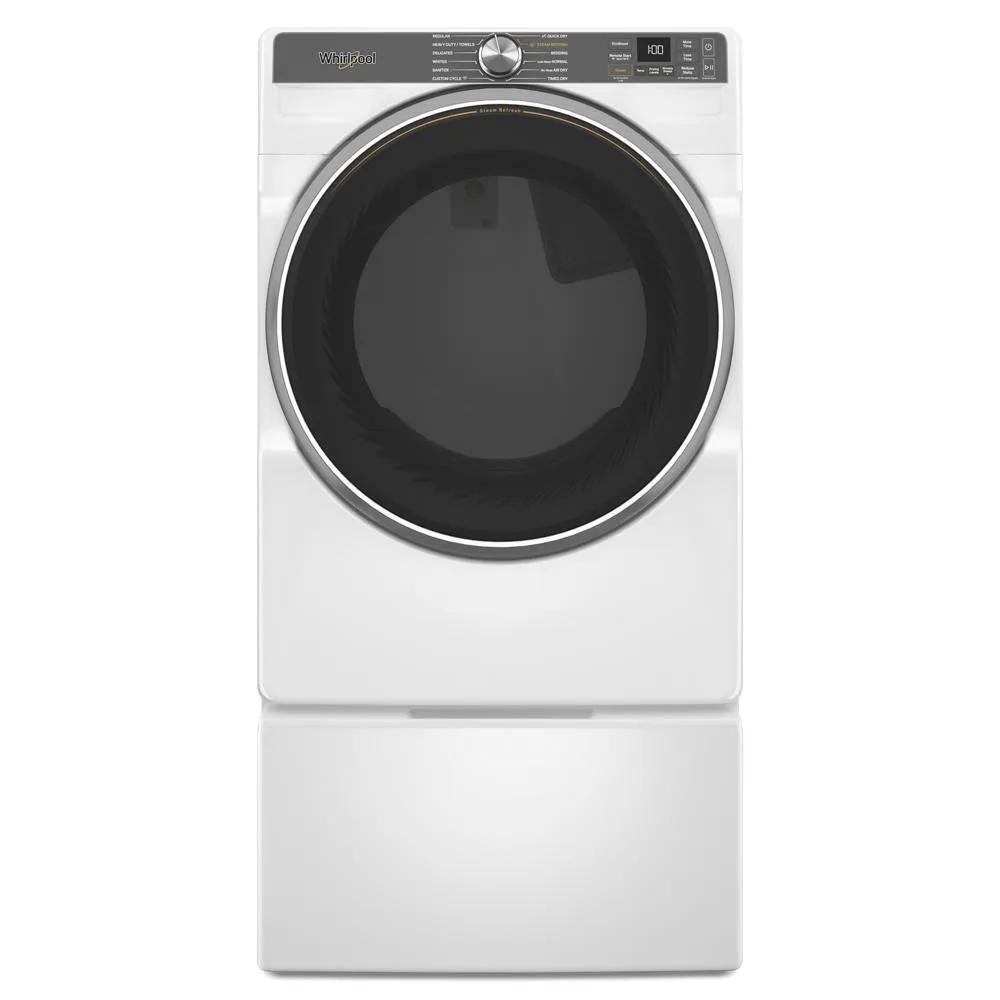 Whirlpool WGD6720RW 7.4 Cu. Ft. Smart Front Load Energy Star Gas Dryer With Steam Capabilities