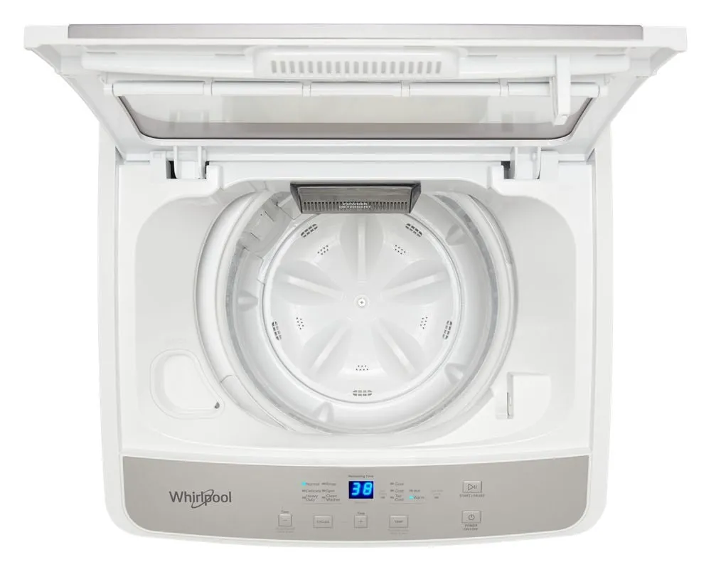 Whirlpool WTW2000HW 1.6 Cu. Ft. Compact Top Load Washer With Flexible Installation