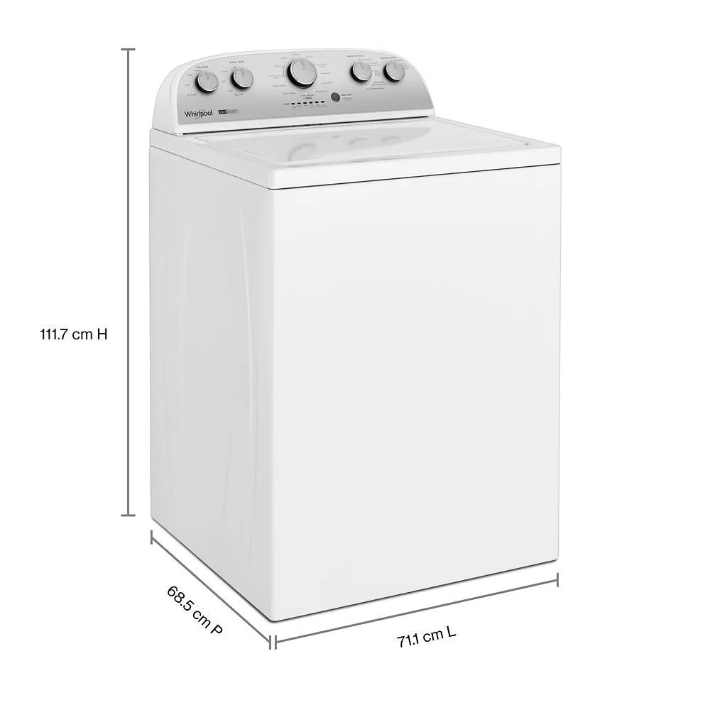 Whirlpool WTW4957PW 3.8-3.9 Cu. Ft. Whirlpool? Top Load Washer With Removable Agitator