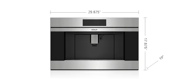 Wolf EC3050CMS 30" M Series Contemporary Stainless Steel Coffee System