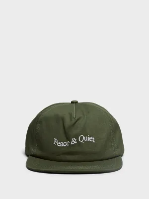 Wordmark 5 Panel Hat In Olive Special Deals Online