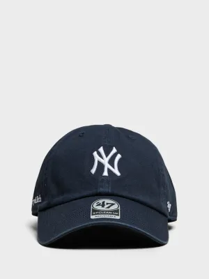 Yankees Serif Hat In Dark Navy Gift-Worthy Sale
