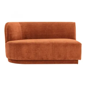 Yoon 2 Seat Sofa Left Fired Rust