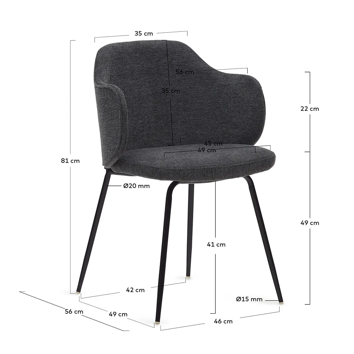 Yunia Chenille Chair