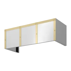Zephyr BKDC13612ASG Duct Cover Banding Kit, 36In X 12In, Satin Gold