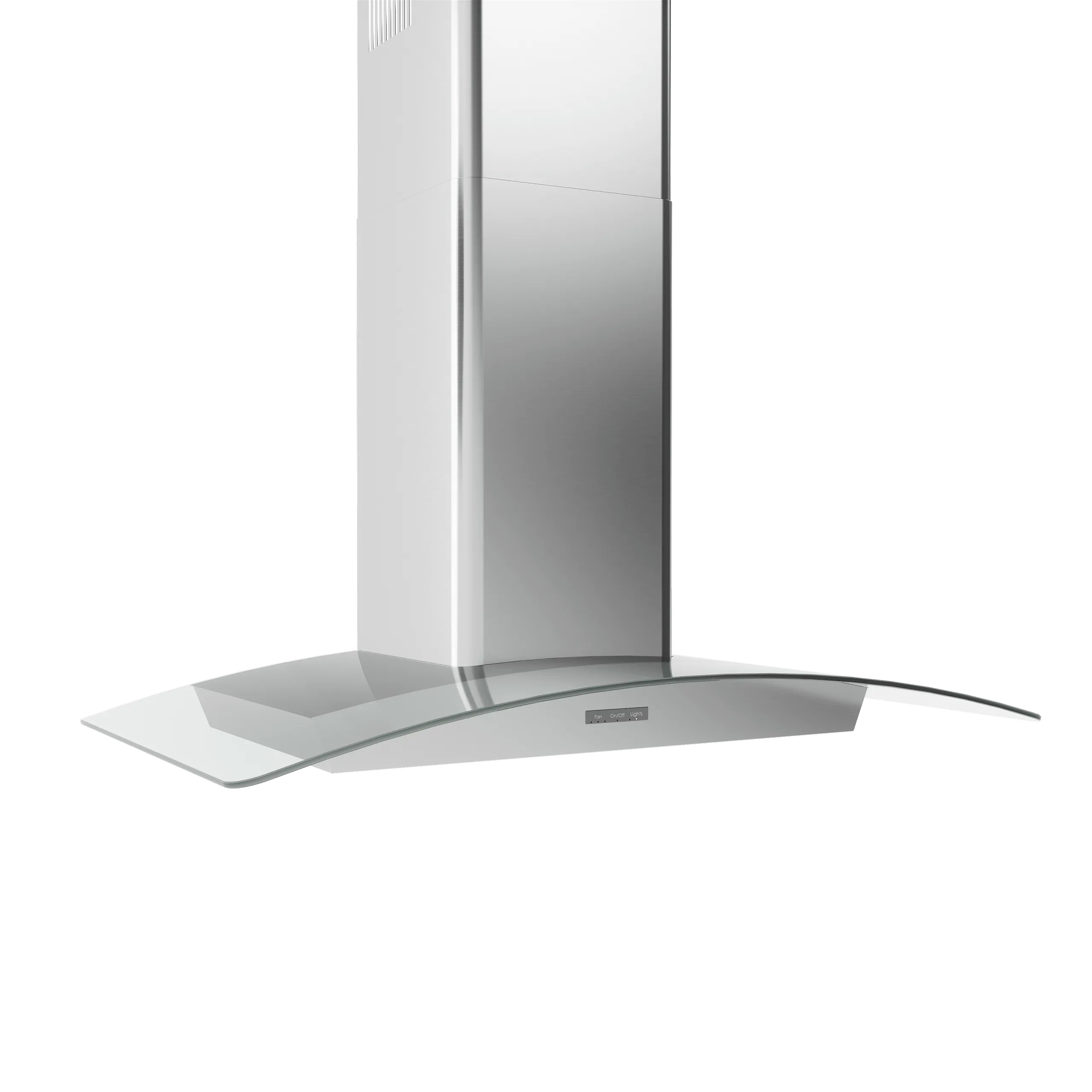 Zephyr BMIE36CG Brisas Curved Glass Chim. Wall, 36" G, 600 Cfm, Act, Led